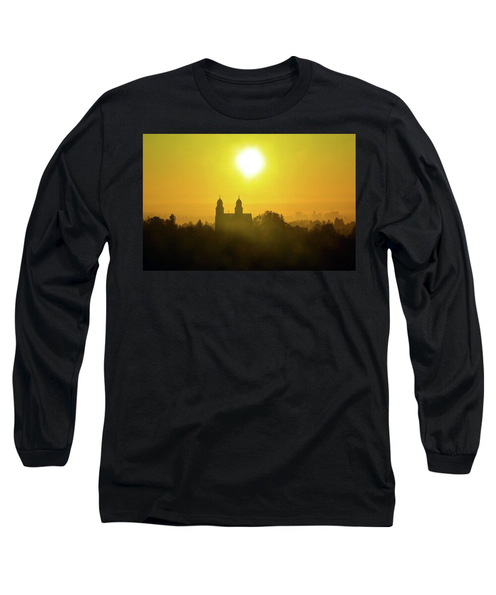  Long Sleeve T-Shirt featuring the photograph Capitol Hill Sunrise  by Brian O'Kelly