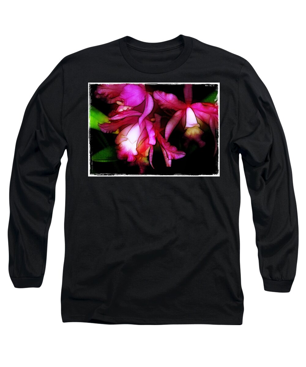 Orchids Long Sleeve T-Shirt featuring the photograph Cattleyas by Judi Bagwell