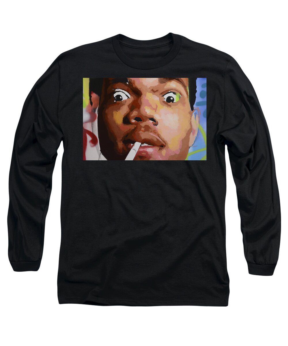 Biggie Long Sleeve T-Shirt featuring the painting Chance by Richard Day