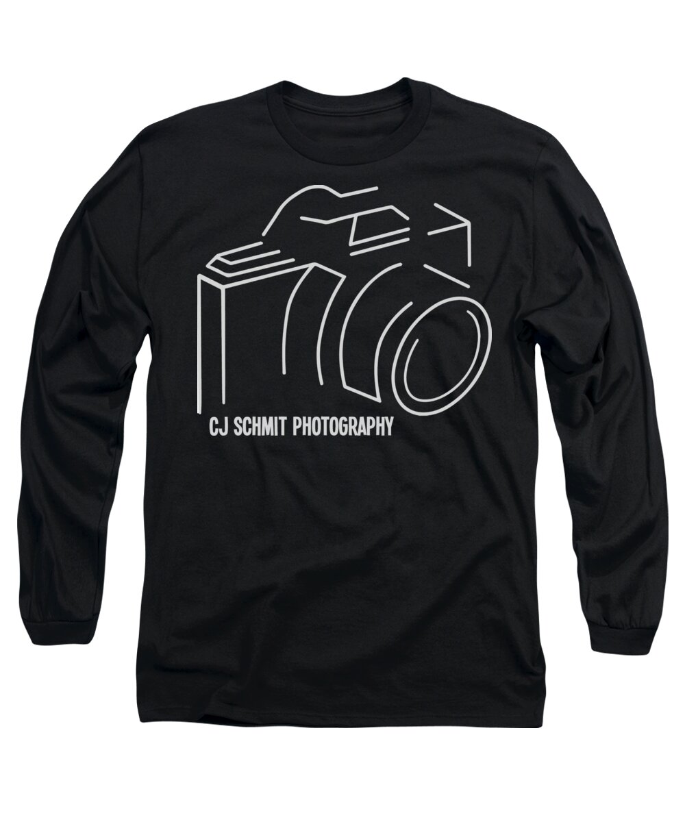  Long Sleeve T-Shirt featuring the photograph CJ Schmit Photography Logo by CJ Schmit