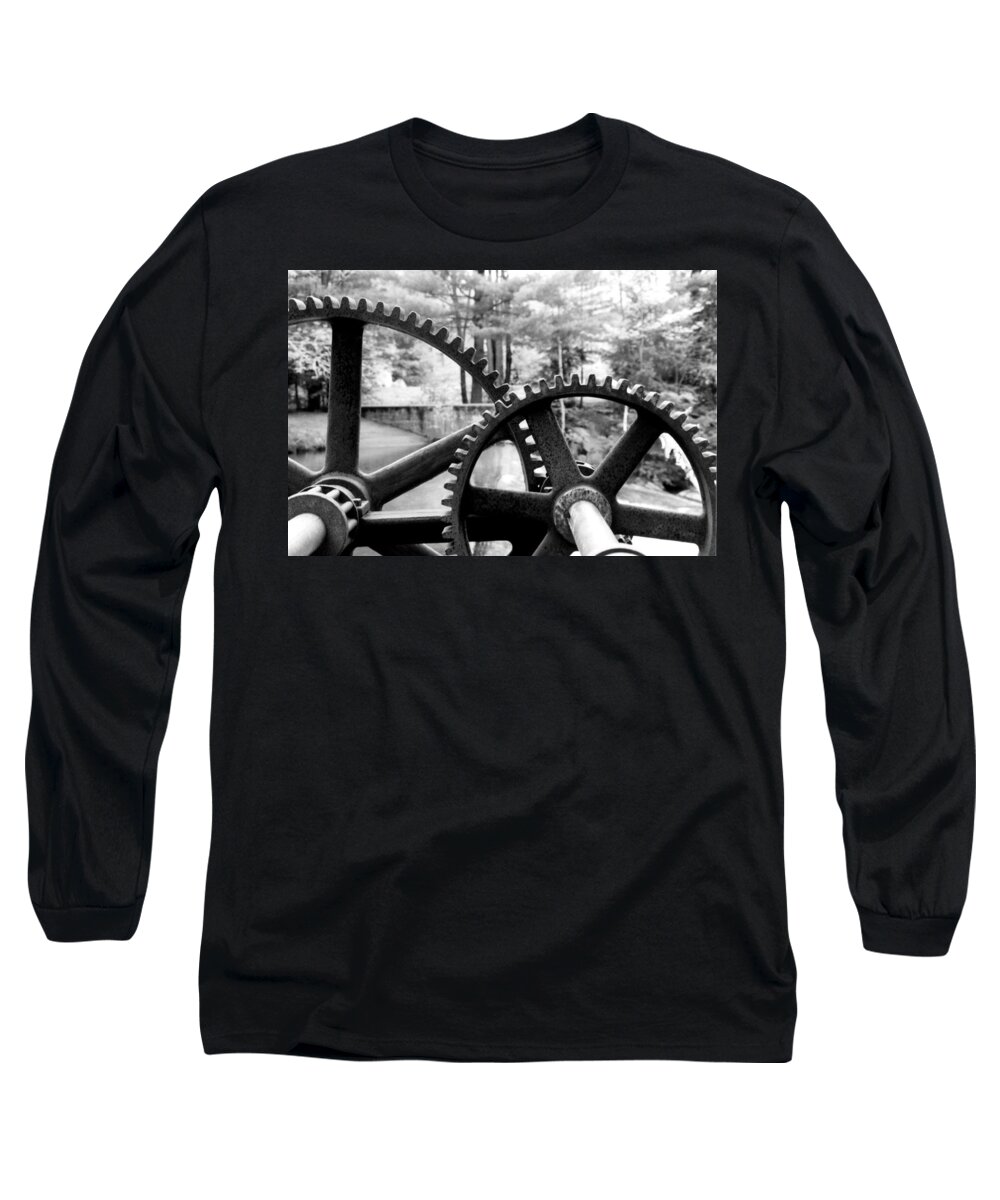 Metal Long Sleeve T-Shirt featuring the photograph Cogs by Greg Fortier
