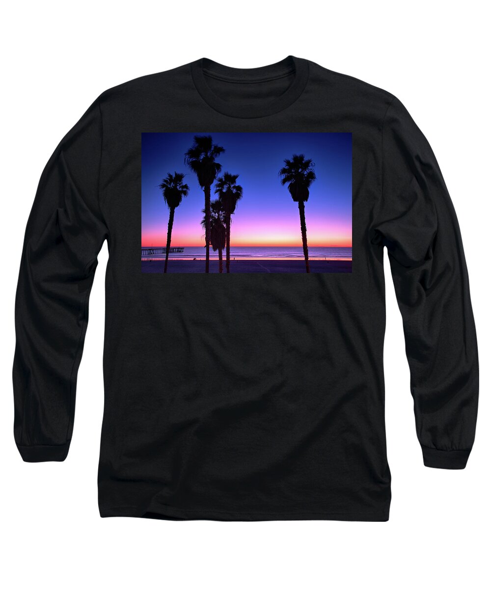 Los Angeles Long Sleeve T-Shirt featuring the photograph Color the Beach by Raf Winterpacht
