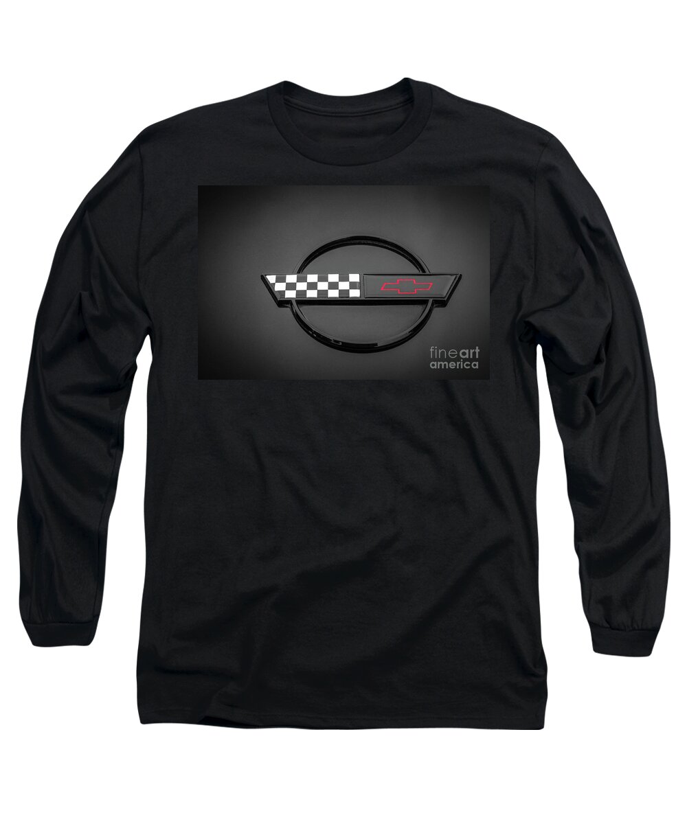 Car Long Sleeve T-Shirt featuring the photograph Corvette C4 Hood Ornament by Colleen Kammerer