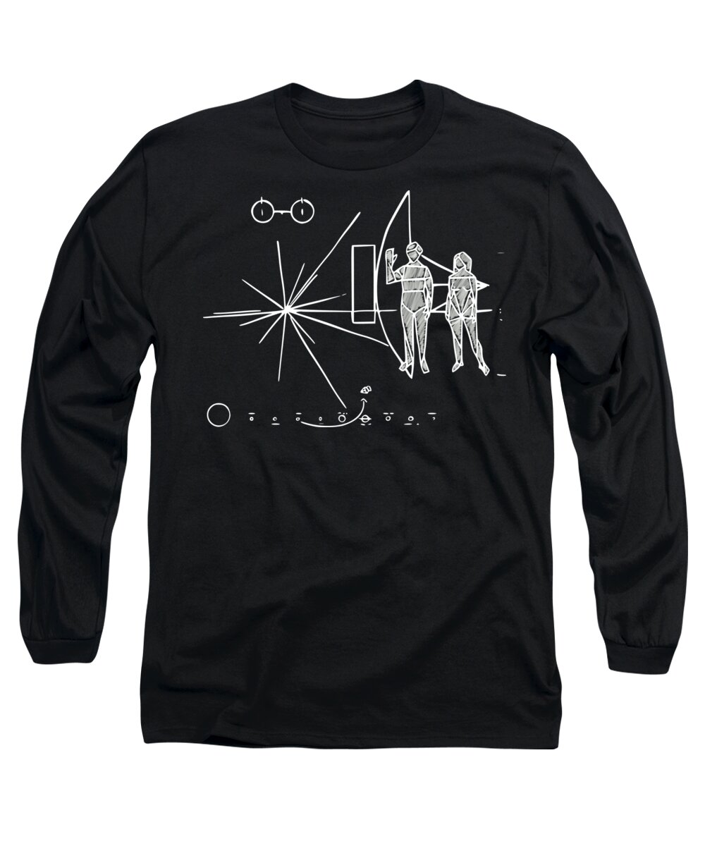Cosmos Long Sleeve T-Shirt featuring the digital art Cosmos greetings by Piotr Dulski