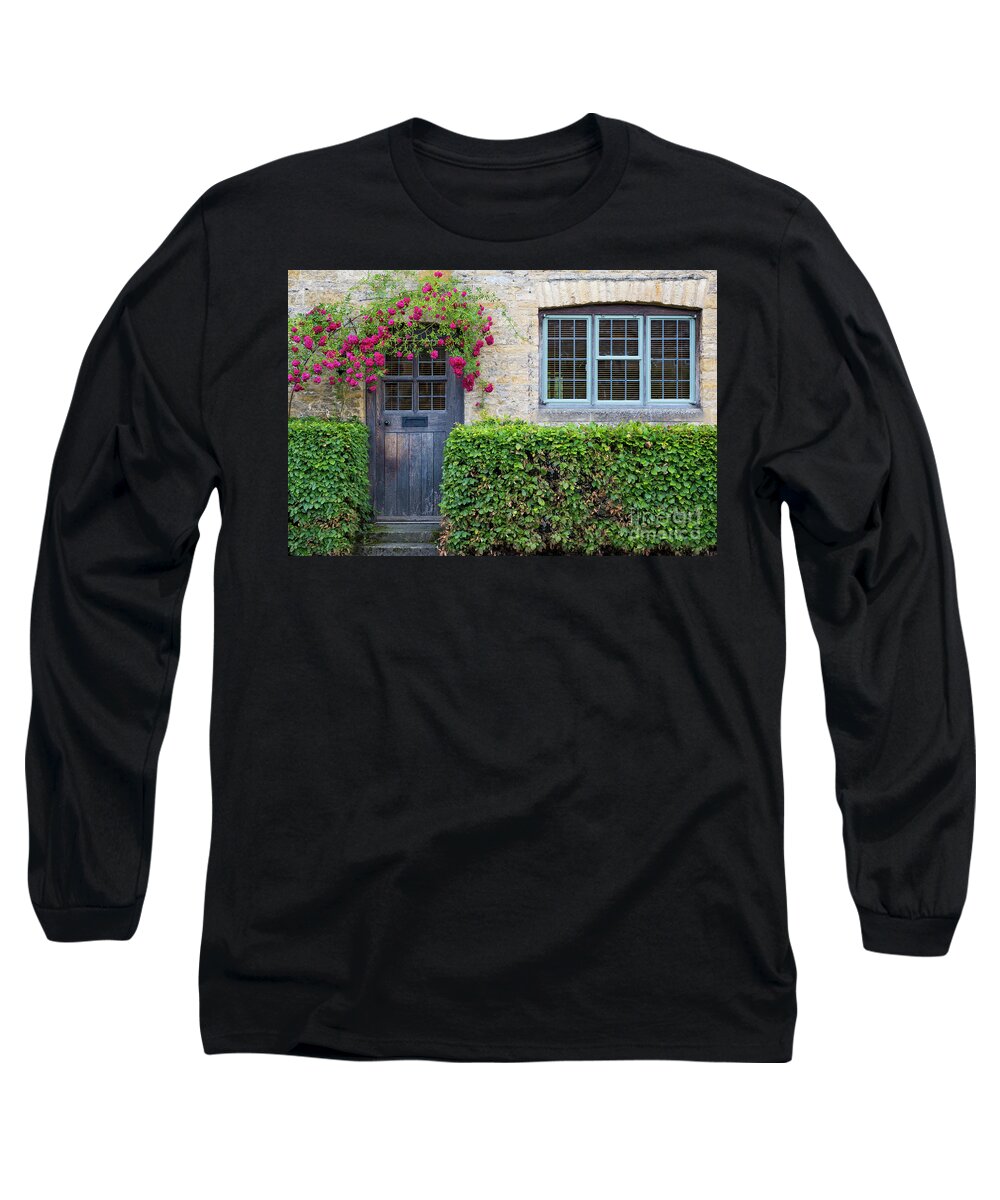Cotswolds Long Sleeve T-Shirt featuring the photograph Cotswolds Cottage Home by Brian Jannsen