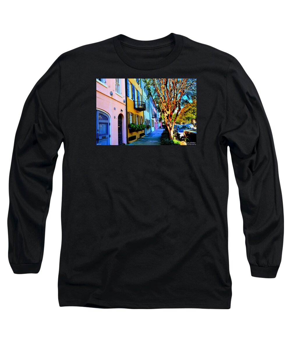 Rainbow Row Long Sleeve T-Shirt featuring the photograph Count Your Rainbows by Lisa Wooten