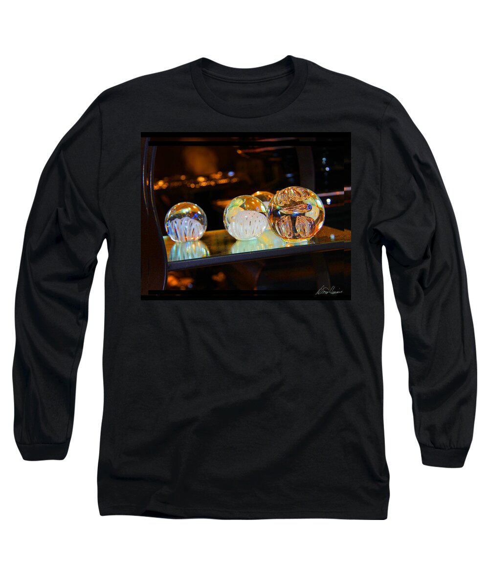 Crystal Long Sleeve T-Shirt featuring the photograph Crystal Balls by Diana Haronis