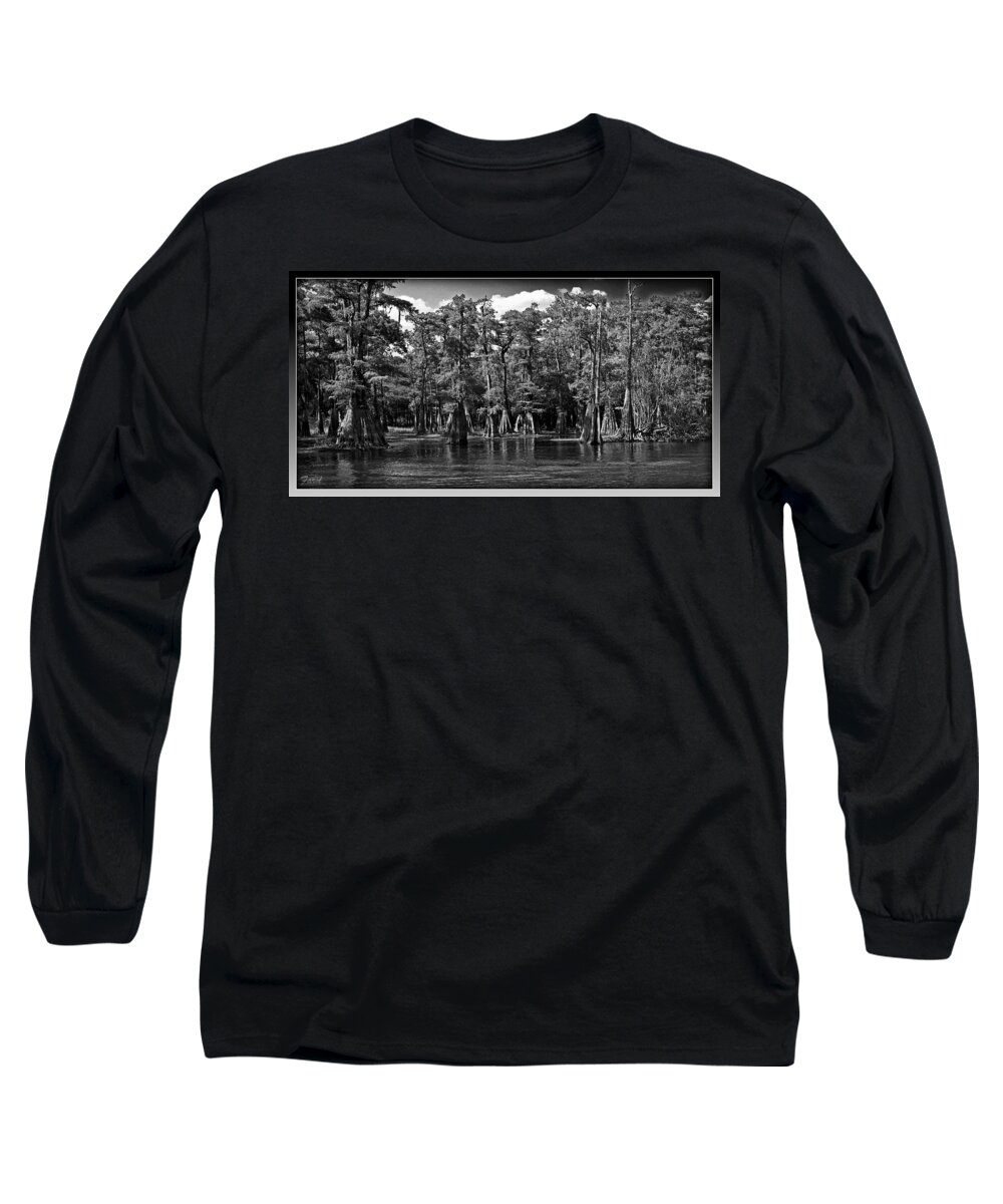 Cypress Long Sleeve T-Shirt featuring the photograph Cypress on the Suwannee by Farol Tomson