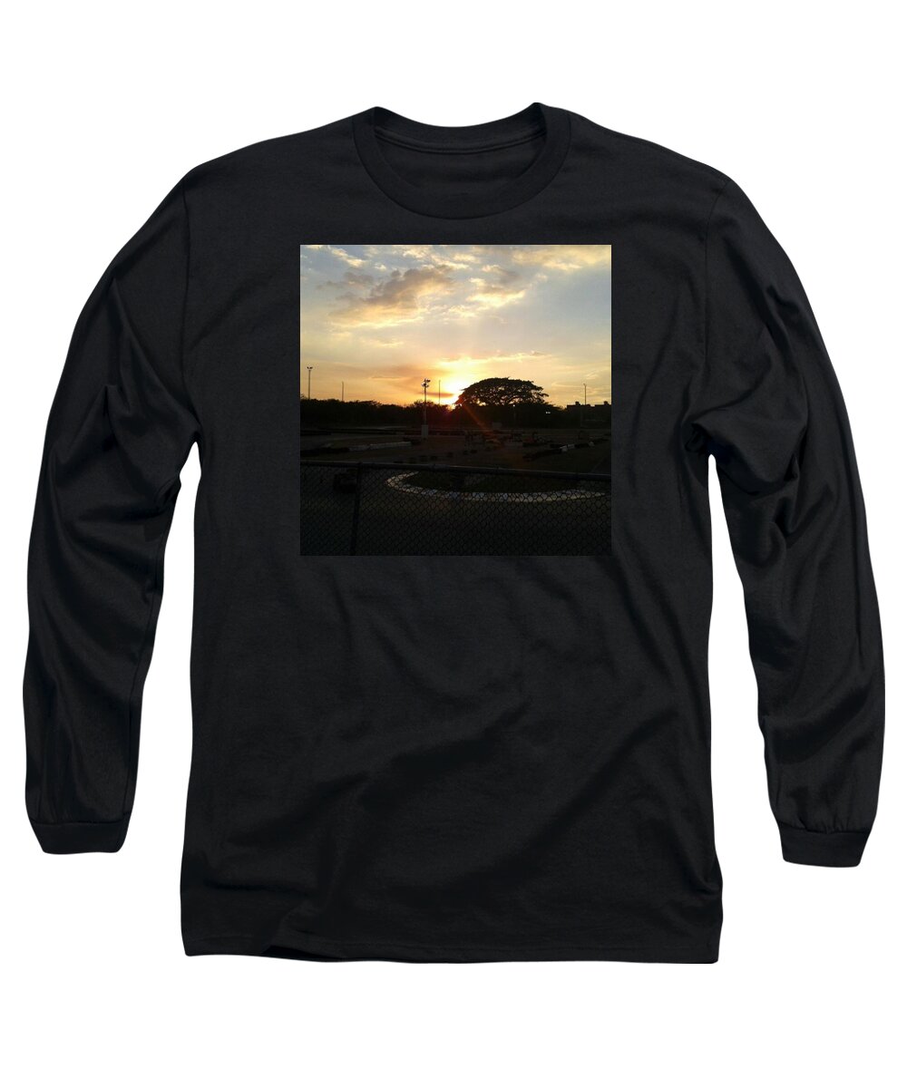 #airelibre #naturaleza #atardecer #sol #cielo #nubes #romantico #sunset #sky Long Sleeve T-Shirt featuring the photograph Sunset by Gabriela Diaz Uztariz