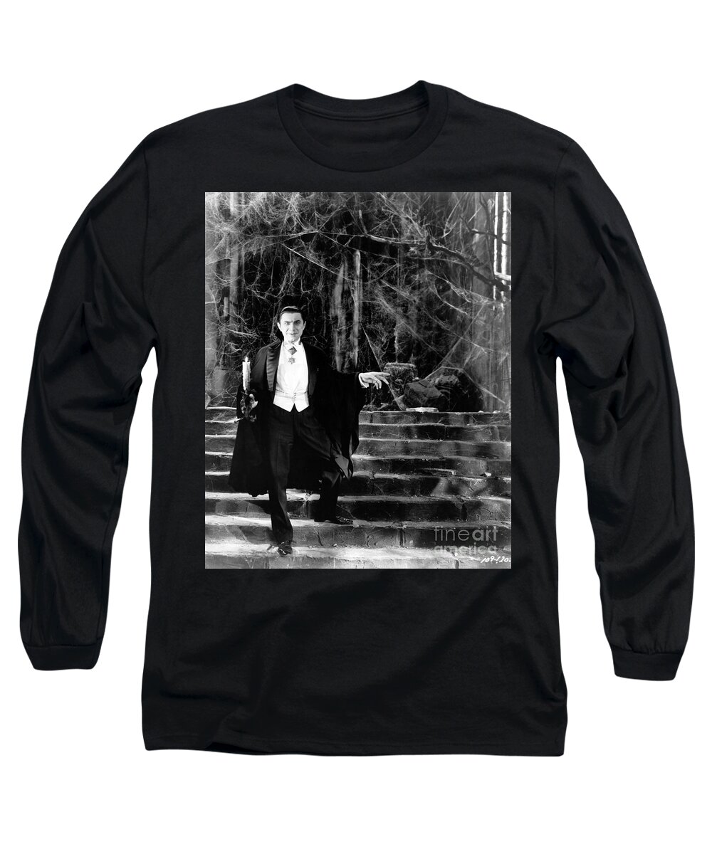 Dracula Long Sleeve T-Shirt featuring the photograph Dracula by Vintage Collectables