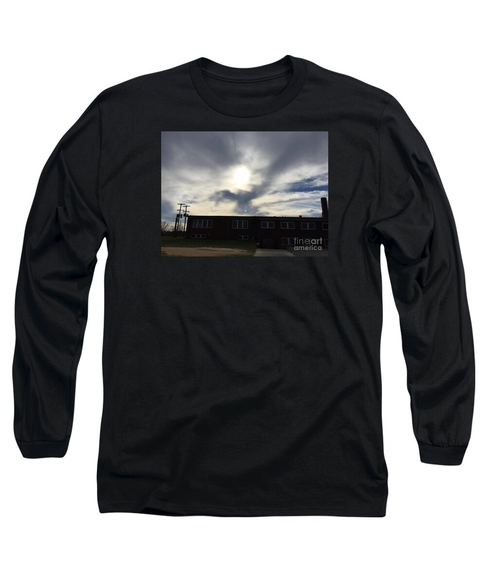 Eagle Long Sleeve T-Shirt featuring the photograph Eagle Cloud In The Carolina Sky by Matthew Seufer