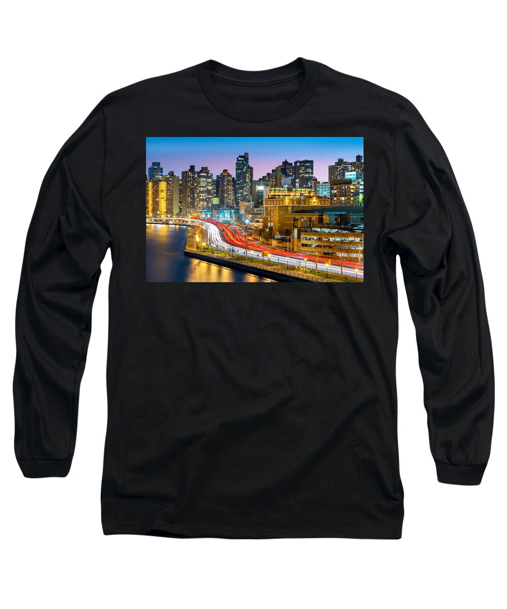Harlem Long Sleeve T-Shirt featuring the photograph East Harlem by Mihai Andritoiu