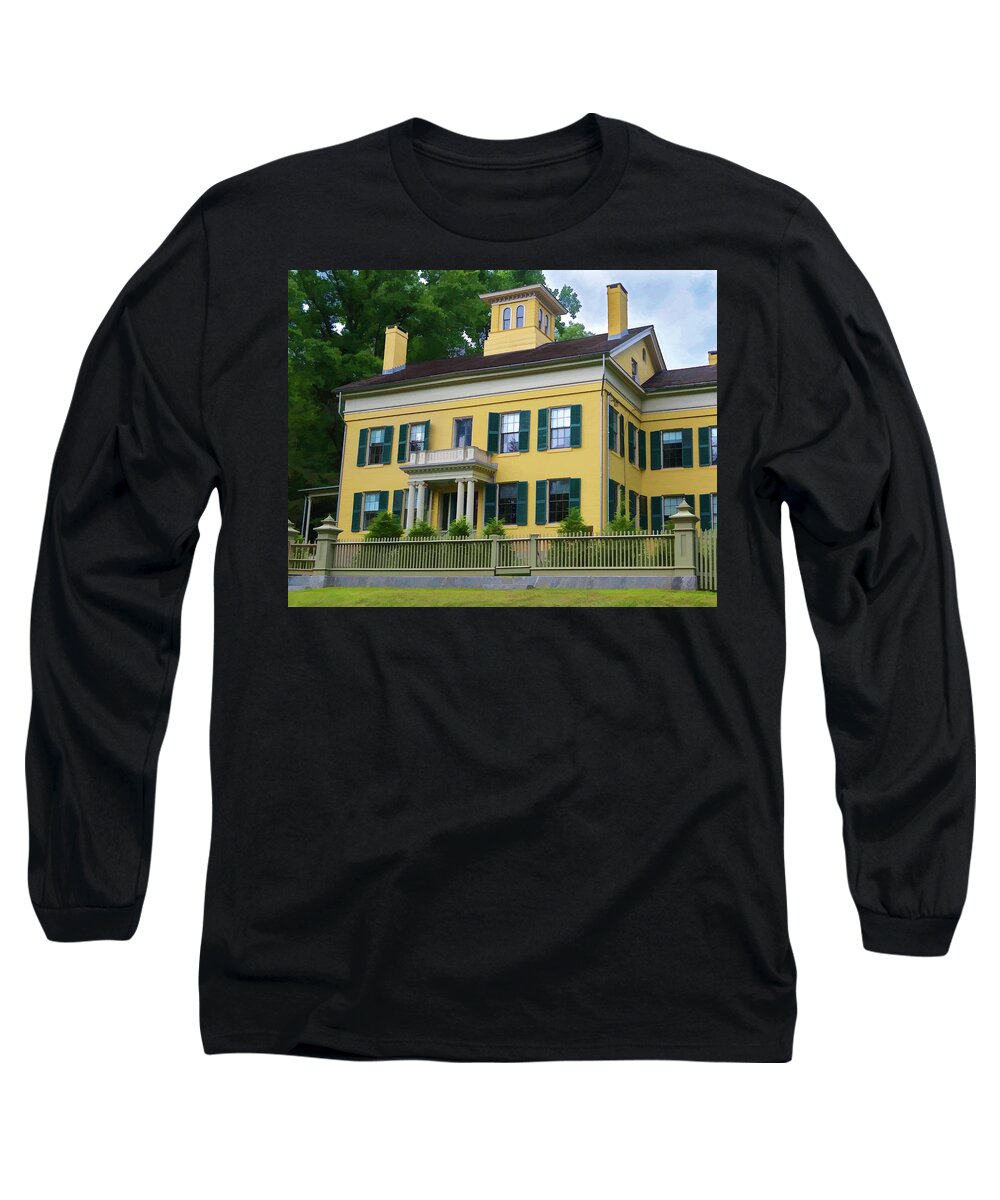 New England Long Sleeve T-Shirt featuring the photograph Emily Dickinson House by David Thompsen