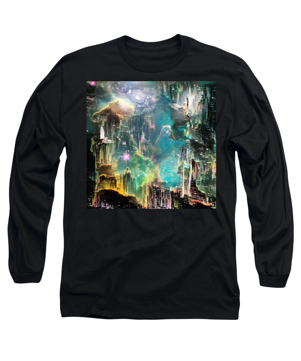 Canvas Long Sleeve T-Shirt featuring the digital art Eternal Kingdom by Bruce Rolff