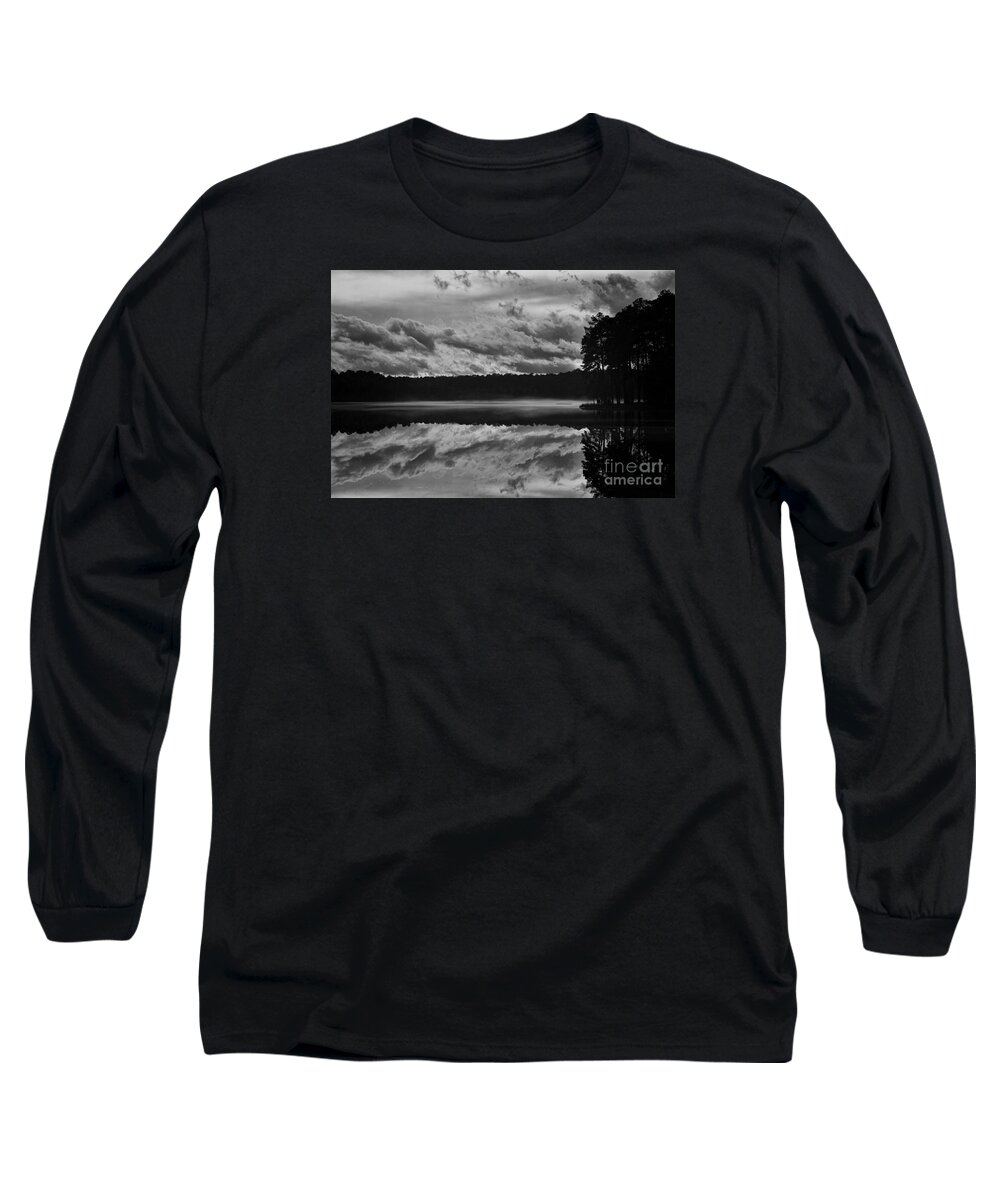 Lake Long Sleeve T-Shirt featuring the photograph Evening Mist by Randy Rogers