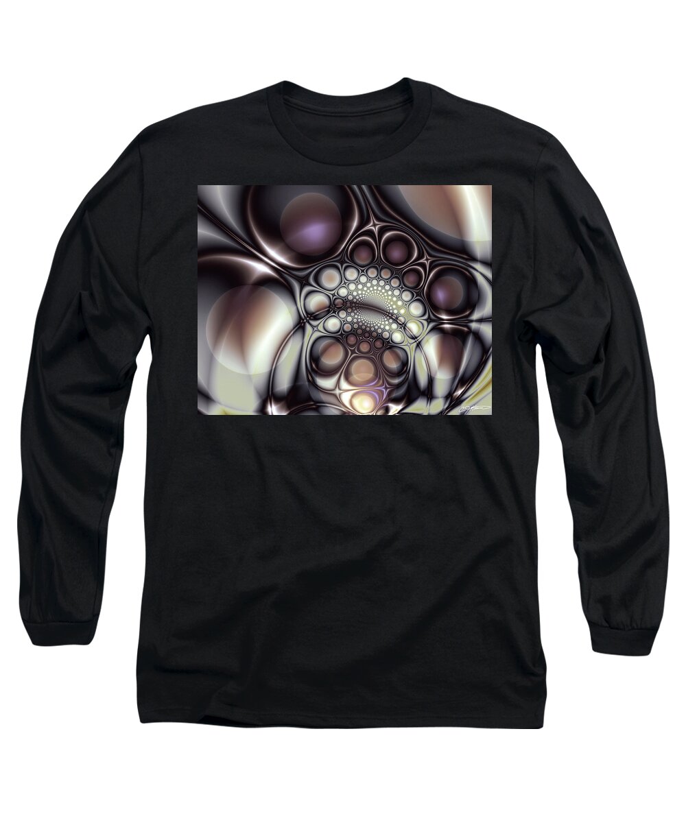 Abstract Long Sleeve T-Shirt featuring the digital art Everything In Its Place by Casey Kotas