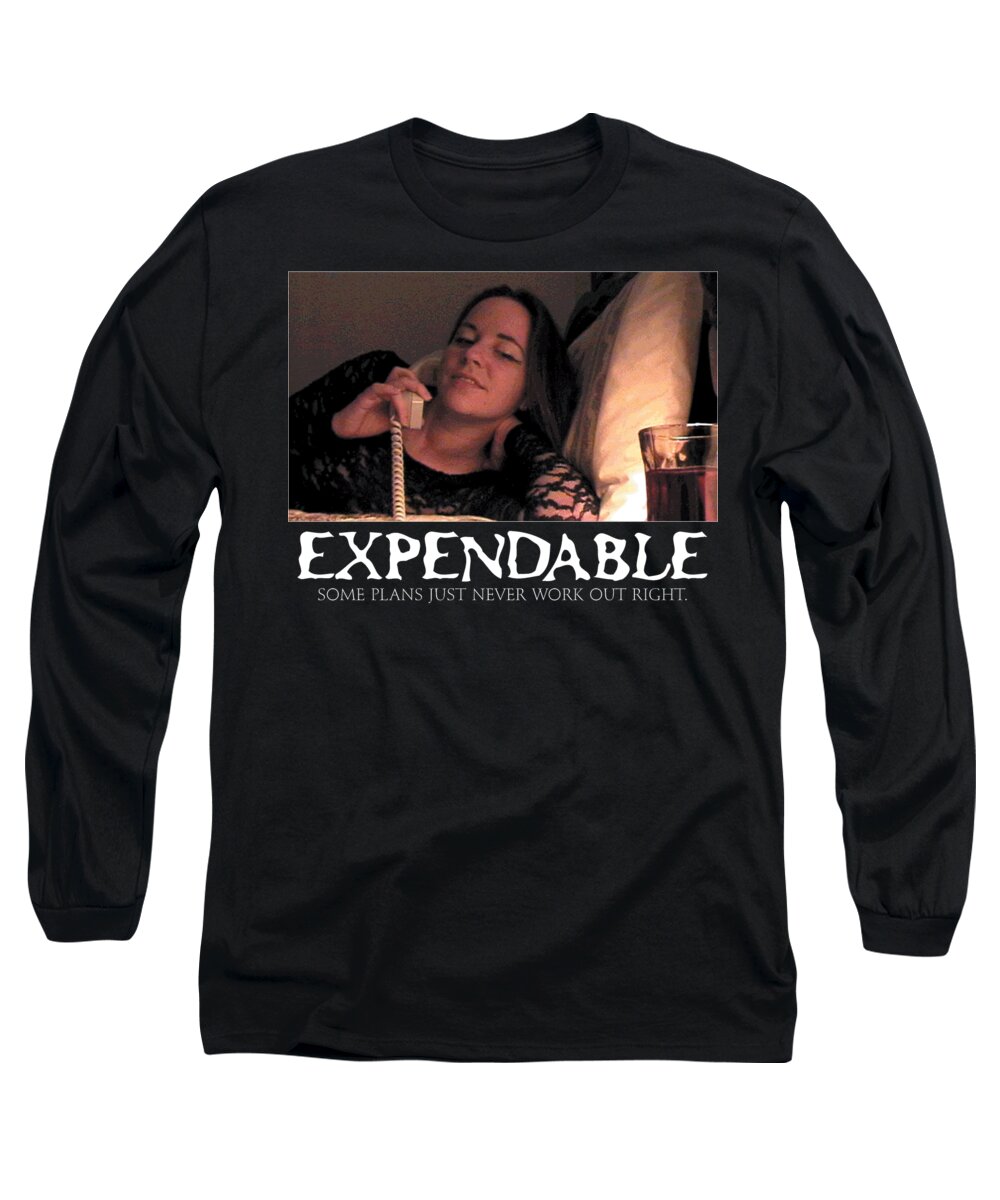 Movie Long Sleeve T-Shirt featuring the digital art Expendable 5 by Mark Baranowski