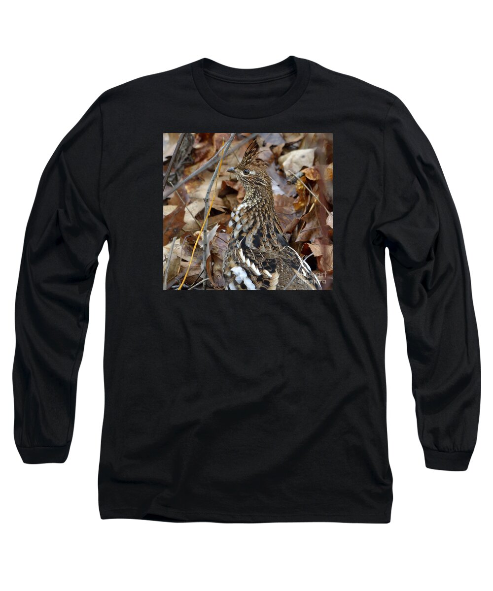Game Birds Long Sleeve T-Shirt featuring the photograph Eye of the RUGR by Randy Bodkins