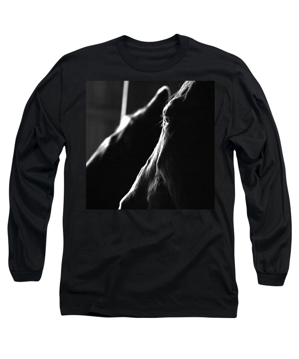 Horse Long Sleeve T-Shirt featuring the photograph Eye Squared by Angela Rath