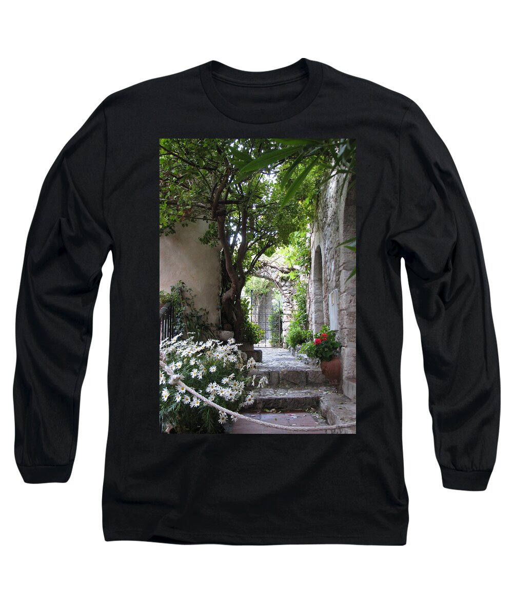 Eze Long Sleeve T-Shirt featuring the photograph Eze Passageway by Carla Parris