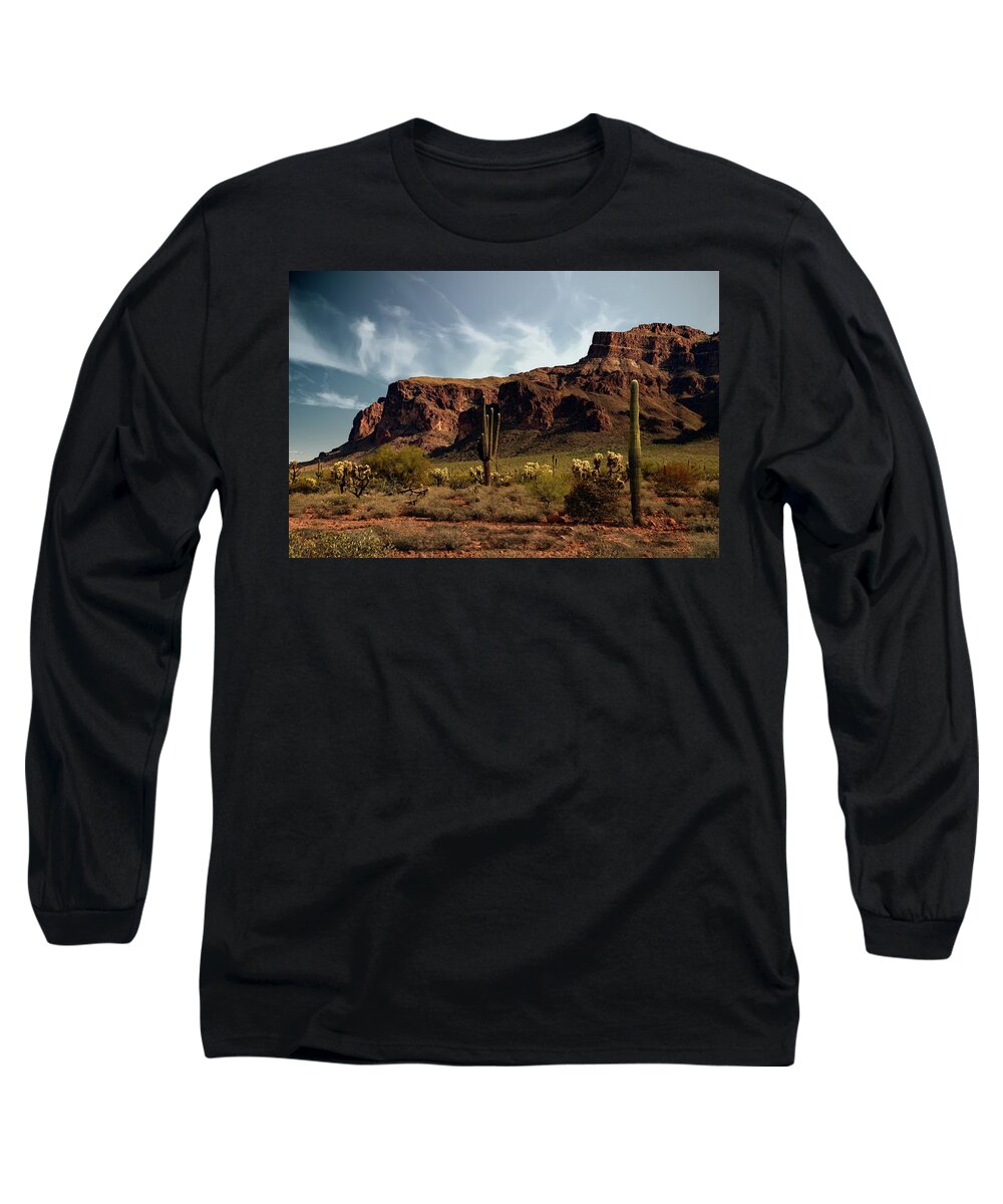 Flatiron Long Sleeve T-Shirt featuring the photograph Face of Superstition by Hans Brakob