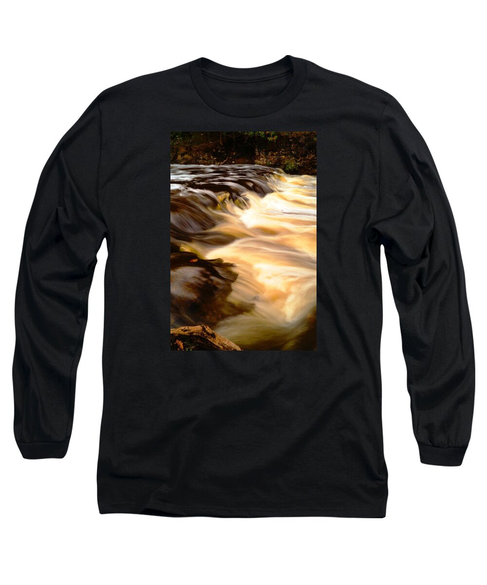 Michigan Long Sleeve T-Shirt featuring the photograph Fall Waters by Daniel Thompson
