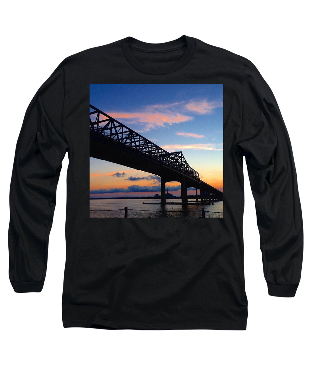 Braga Bridge Long Sleeve T-Shirt featuring the photograph Something To Braga Bout by Kate Arsenault 