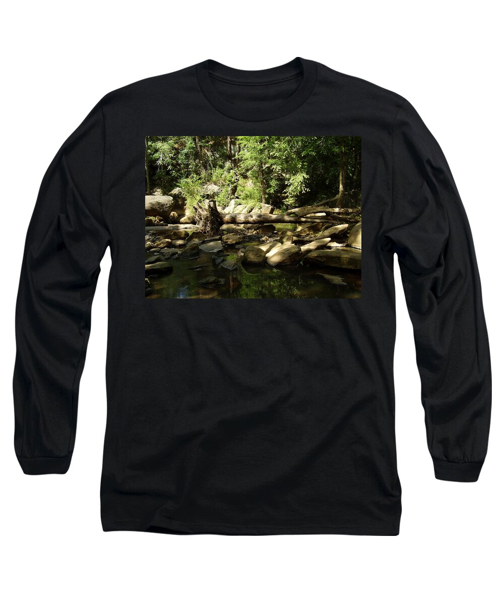 Falls Park Long Sleeve T-Shirt featuring the photograph Falls Park by Flavia Westerwelle