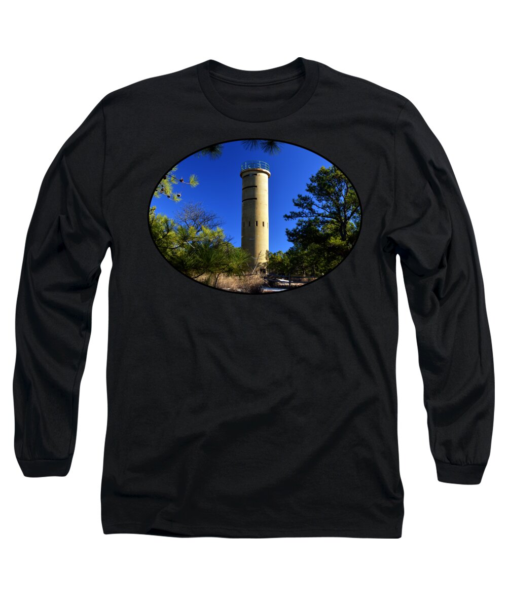 Fire Control Tower #7 Long Sleeve T-Shirt featuring the photograph FCT7 Fire Control Tower #7 - Observation Tower by Bill Swartwout