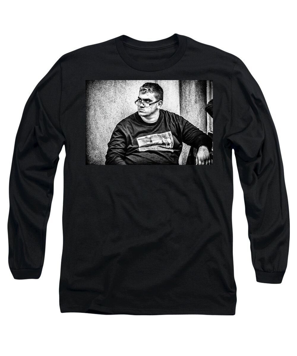  Long Sleeve T-Shirt featuring the photograph Fellini Character II by Patrick Boening