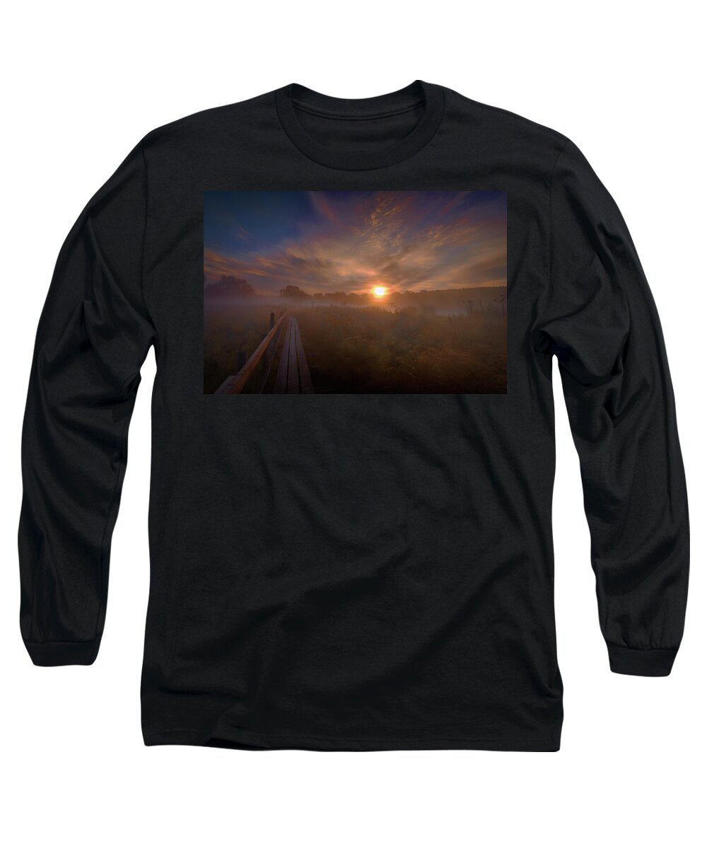 Sunlight Long Sleeve T-Shirt featuring the photograph Foggy sun #g6 by Leif Sohlman