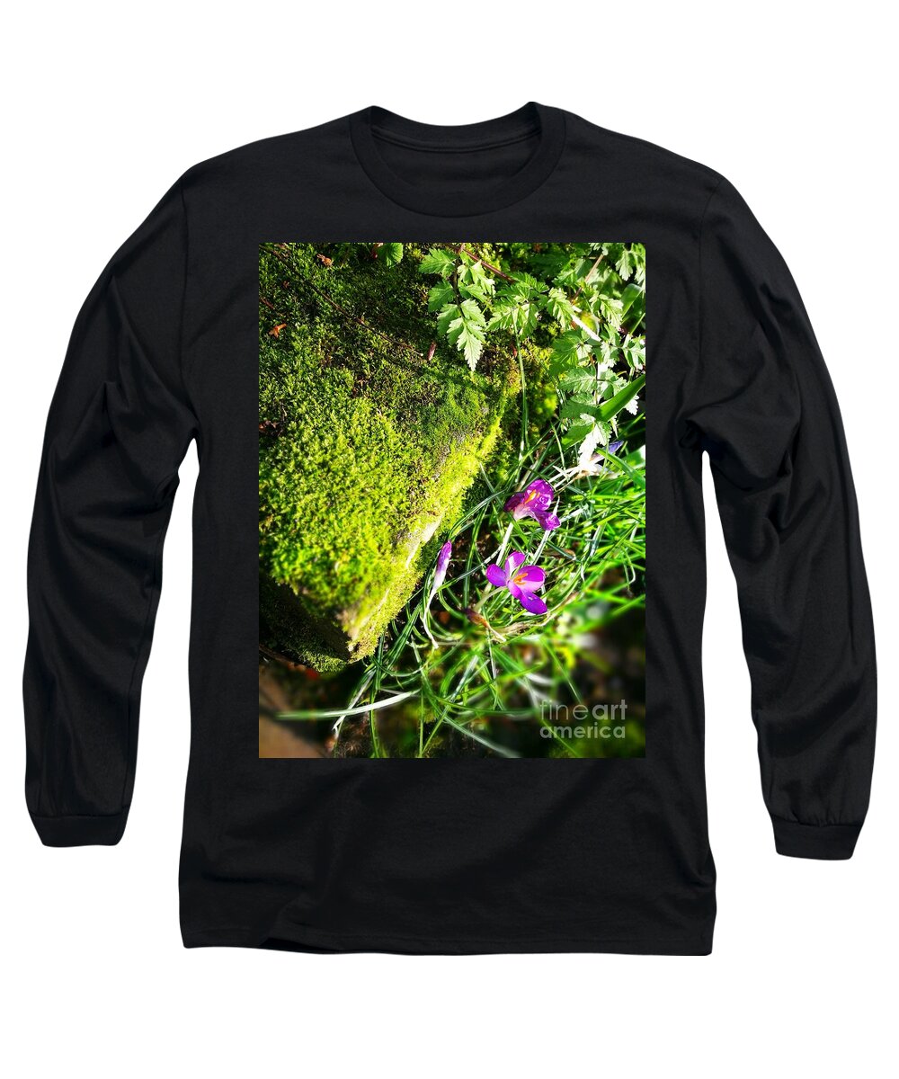 Nature Long Sleeve T-Shirt featuring the photograph Footsteps of Spring by Jarek Filipowicz
