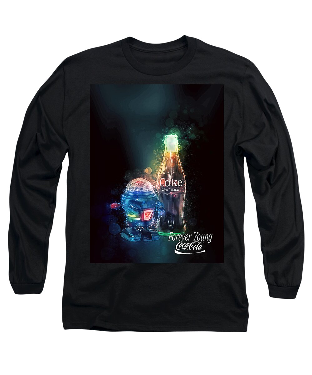 Coke Long Sleeve T-Shirt featuring the photograph Forever Young Coca-Cola by James Sage