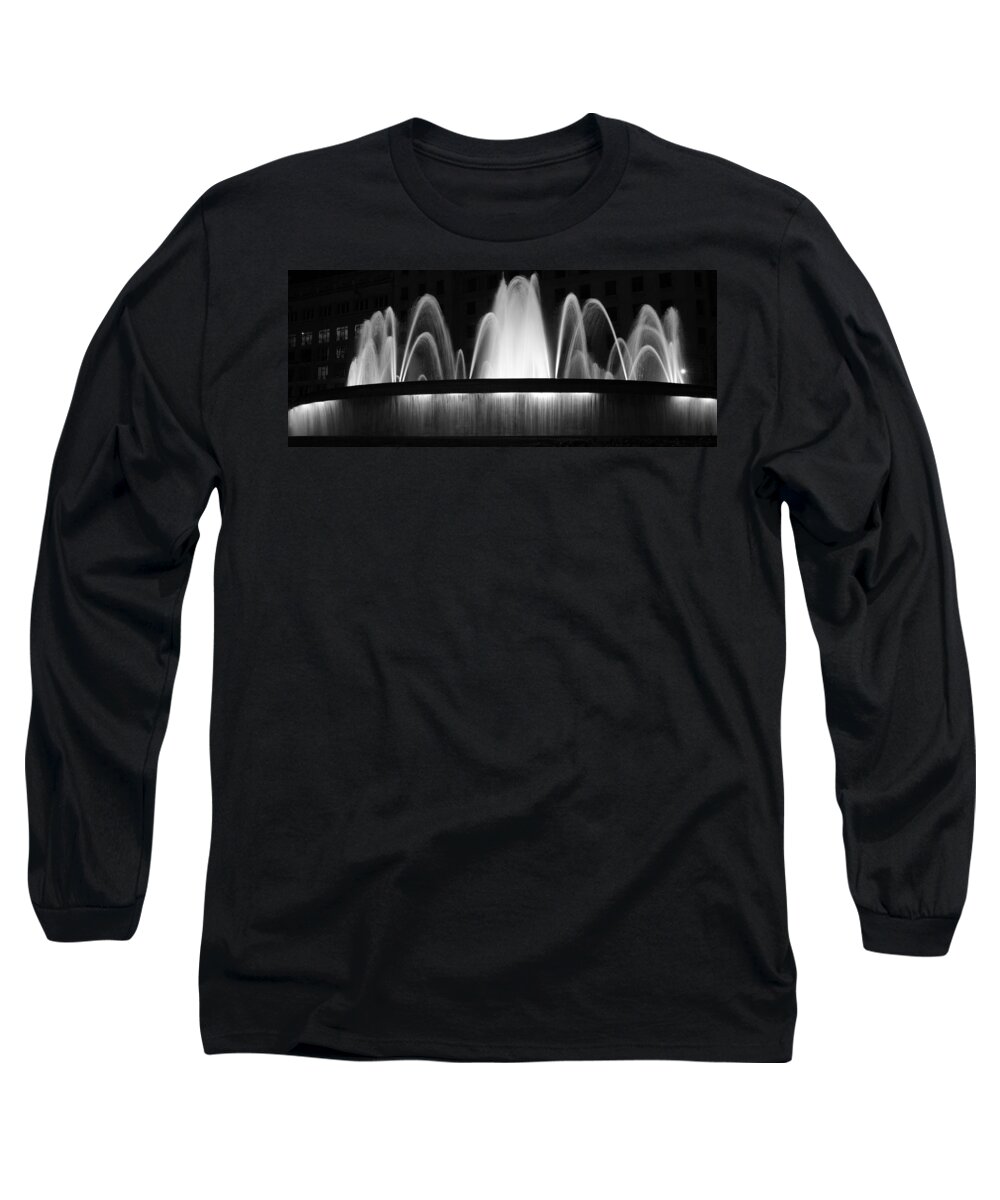 Fountain Long Sleeve T-Shirt featuring the photograph Fountain in Barcelona by Farol Tomson