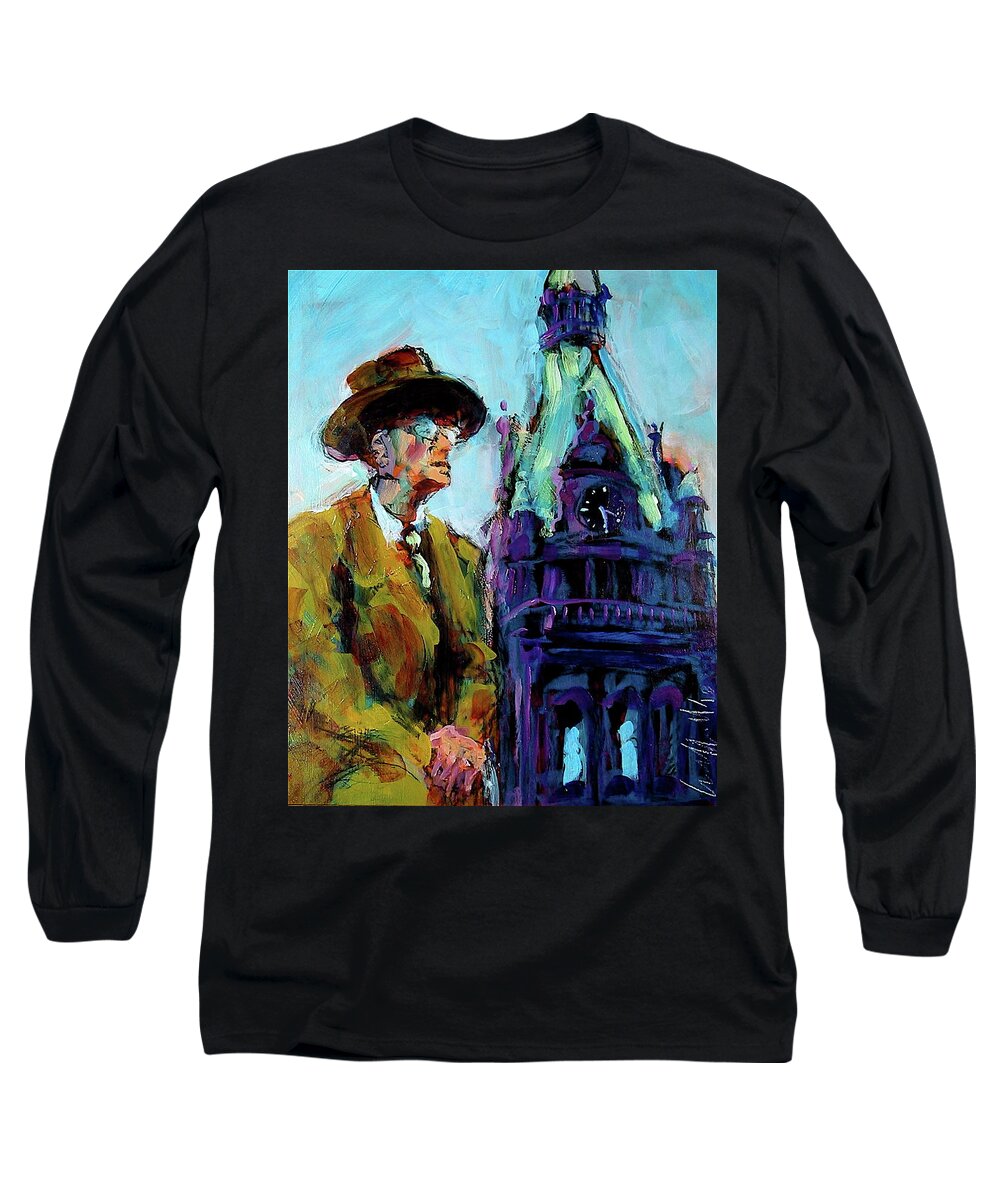 Painting Long Sleeve T-Shirt featuring the painting Frank Zeidler by Les Leffingwell