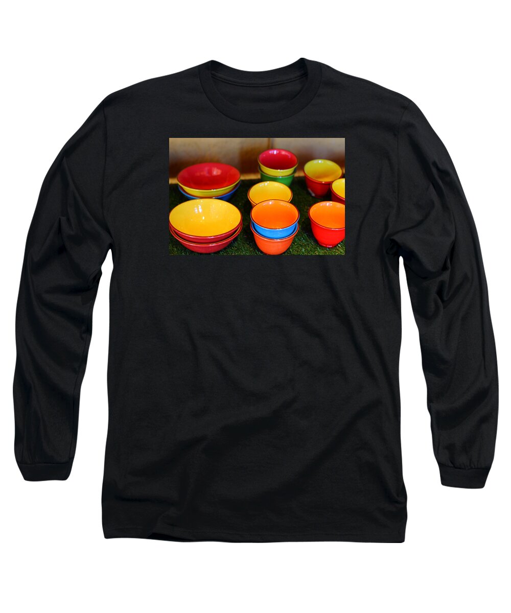Bowls Long Sleeve T-Shirt featuring the photograph French Collection by Richard Patmore