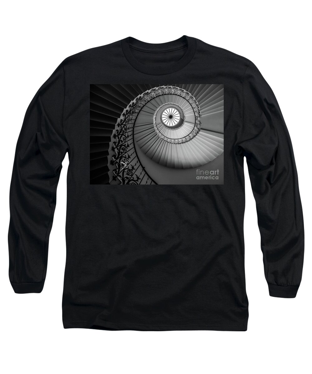Fascinating Long Sleeve T-Shirt featuring the photograph French Spiral Staircase 1 by Lexa Harpell