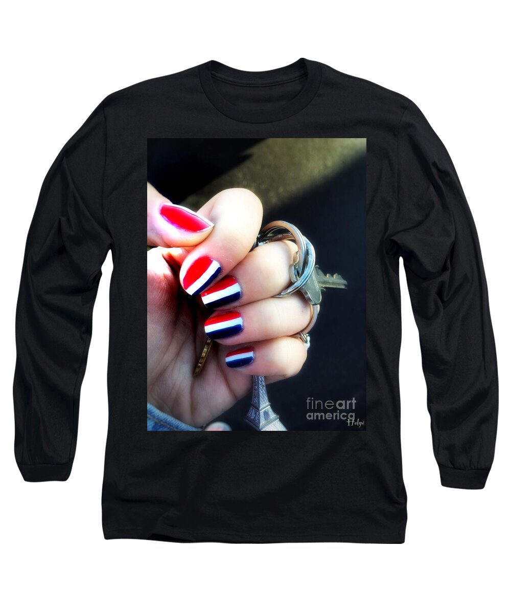 France Long Sleeve T-Shirt featuring the photograph Frenchy Nails by HELGE Art Gallery