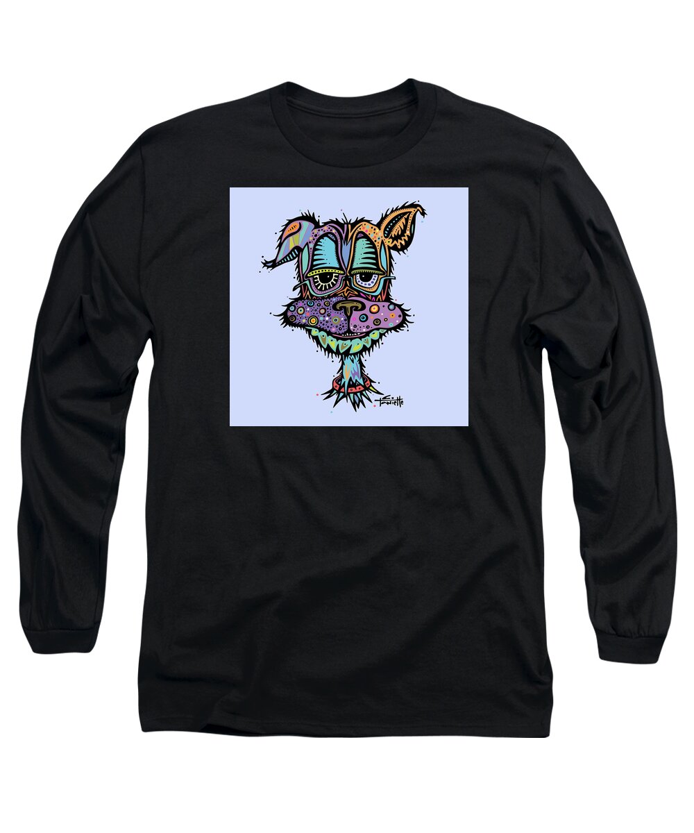 Dog Long Sleeve T-Shirt featuring the digital art Furr-gus by Tanielle Childers