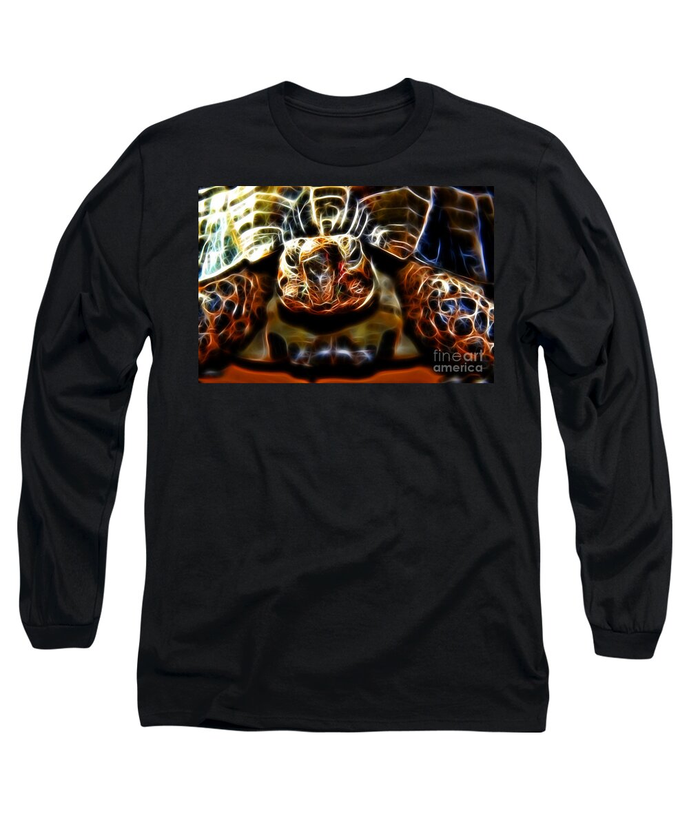 Gazing Turtle Long Sleeve T-Shirt featuring the photograph Gazing Turtle by Mariola Bitner