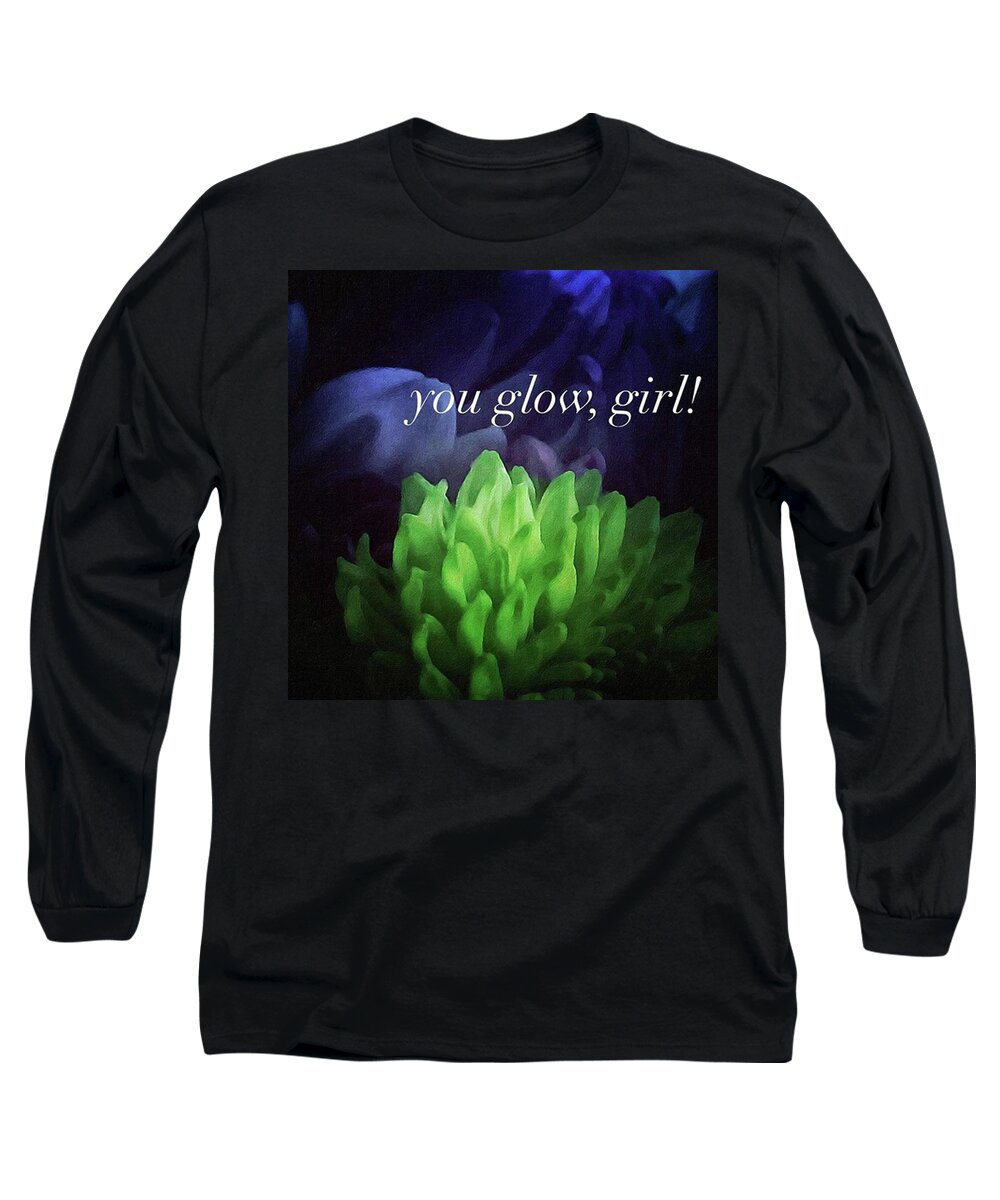 Bleachmyfilm Long Sleeve T-Shirt featuring the photograph You Glow Girl by Crystal Rayburn