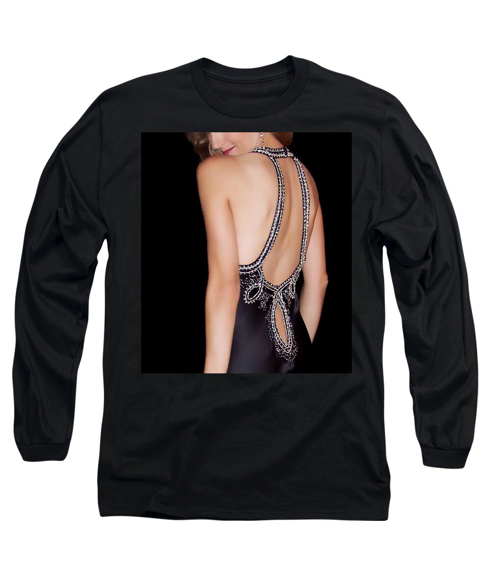 Woman Long Sleeve T-Shirt featuring the photograph Glamour by Donna Blackhall