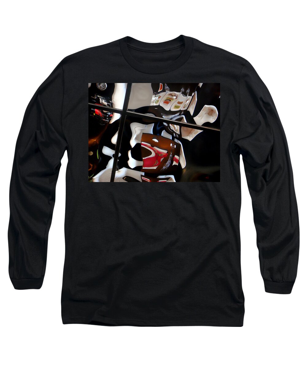 Abstract Art Long Sleeve T-Shirt featuring the photograph Glass Ceiling by Donna Blackhall