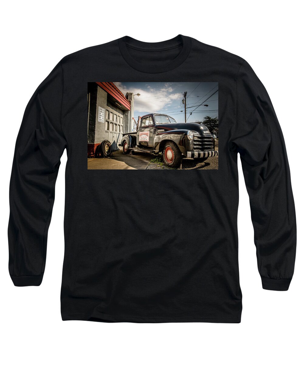 America Long Sleeve T-Shirt featuring the photograph Goober's Tow Truck by Cynthia Wolfe