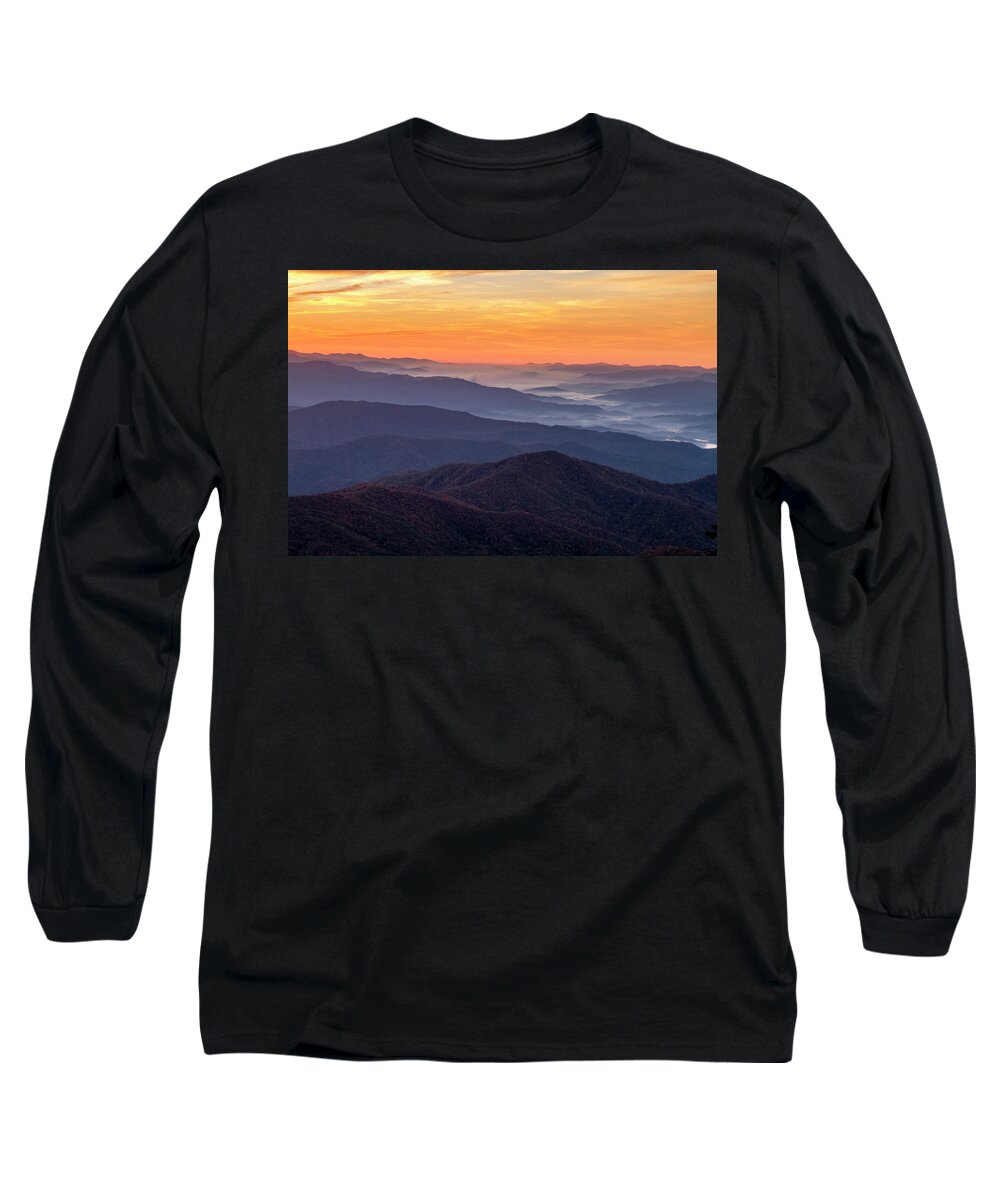 Clingmans Dome Long Sleeve T-Shirt featuring the photograph Good Morning Clingmans Dome in the Smokies by Teri Virbickis
