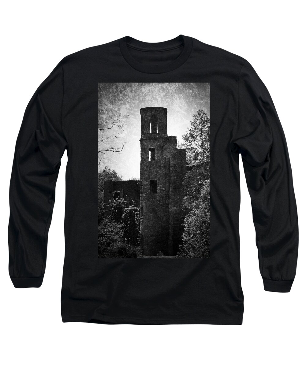 Irish Long Sleeve T-Shirt featuring the photograph Gothic Tower at Blarney Castle Ireland by Teresa Mucha