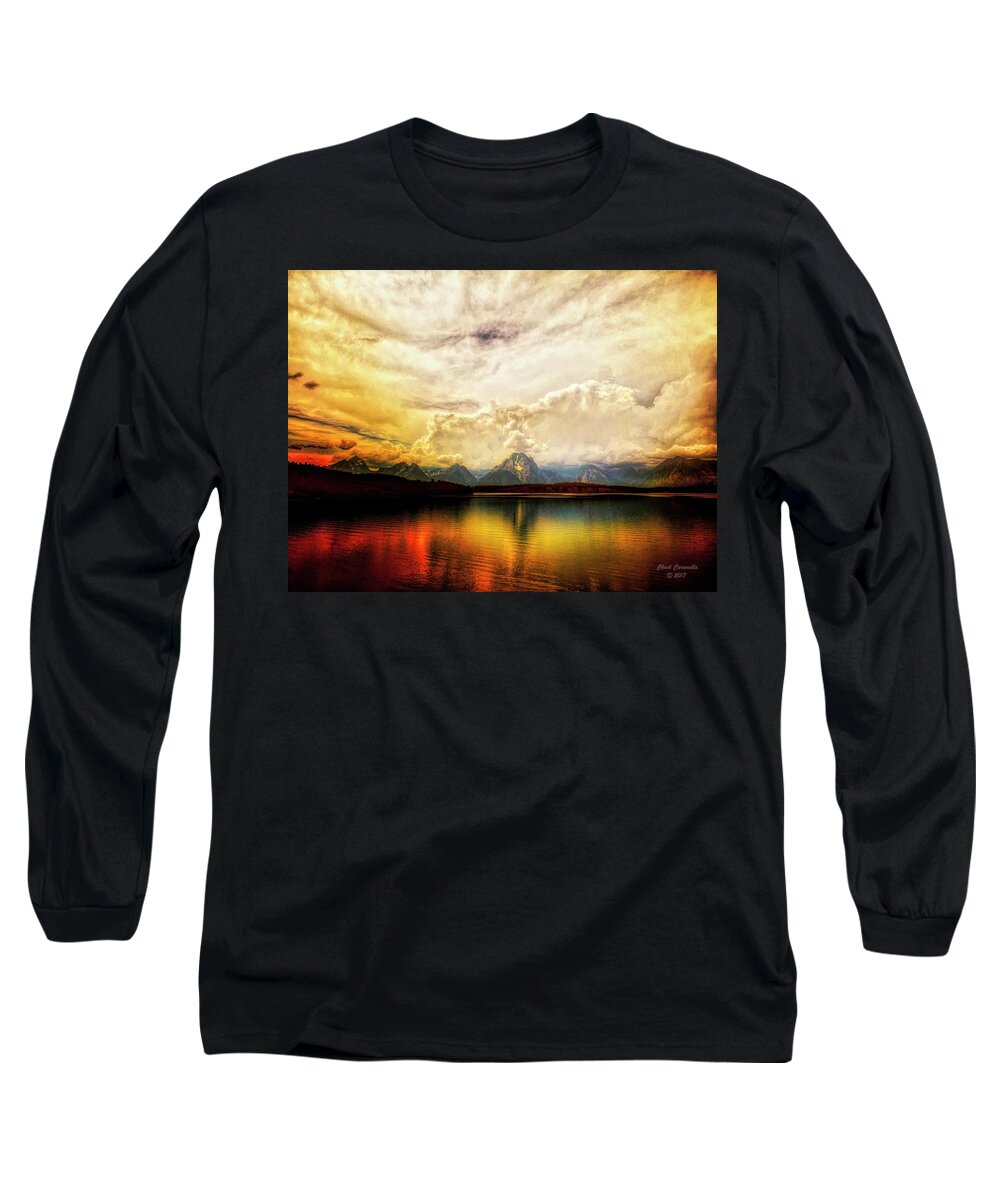 Fine Art Photography Long Sleeve T-Shirt featuring the photograph Grand Tetons - Jenny Lake No. 2 by Chuck Caramella