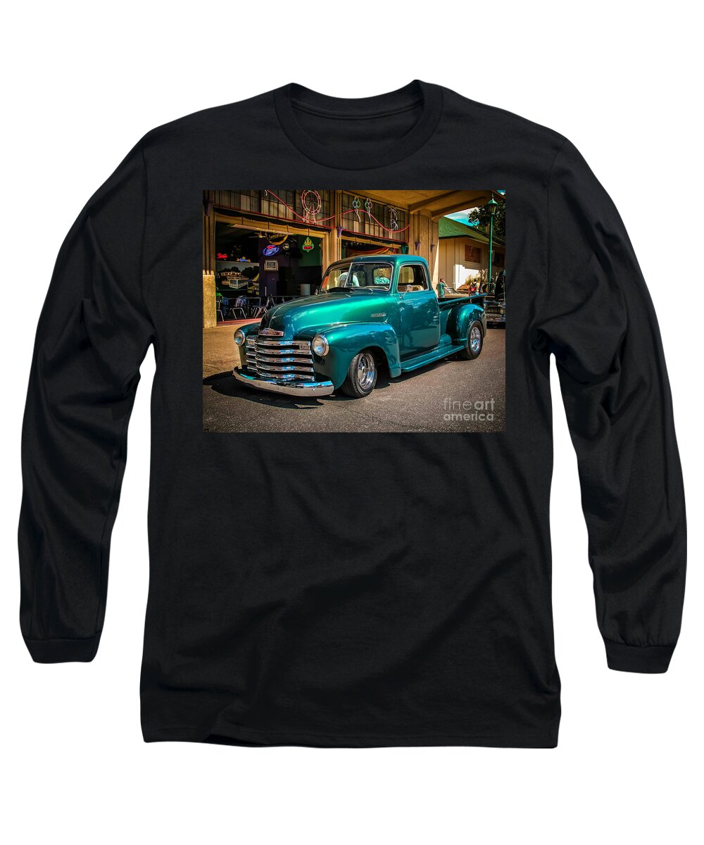 Truck Long Sleeve T-Shirt featuring the photograph Green Dreams by Perry Webster