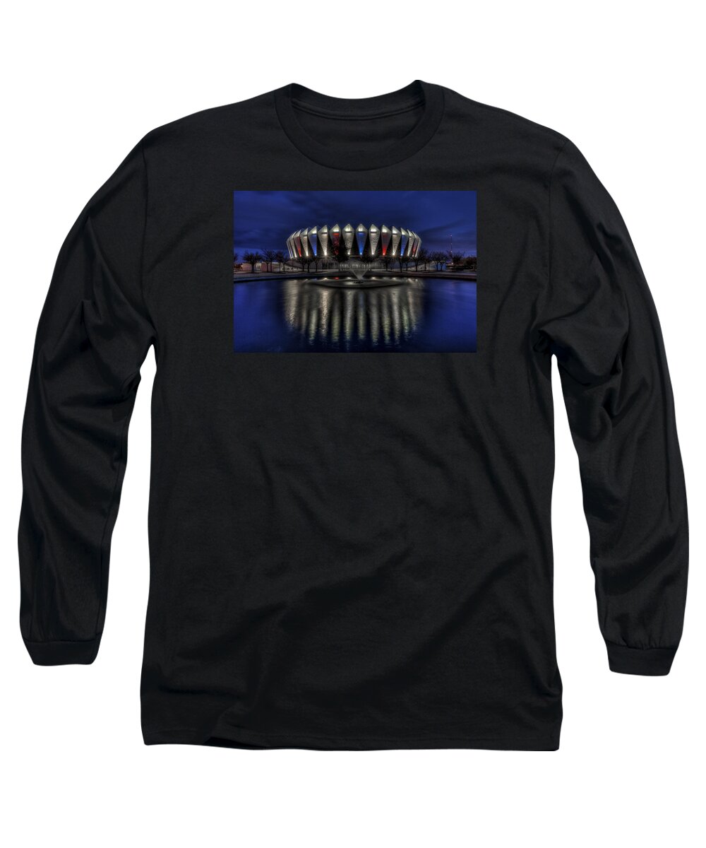 Coliseum Long Sleeve T-Shirt featuring the photograph Hampton Coliseum by Jerry Gammon