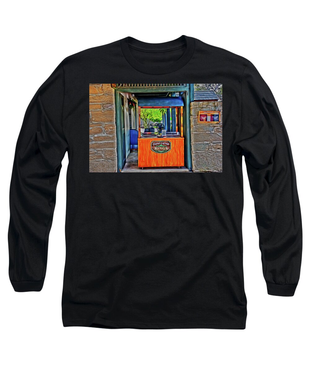 Saint Augustine Florida Long Sleeve T-Shirt featuring the photograph Hand Carved Rings by Gina O'Brien
